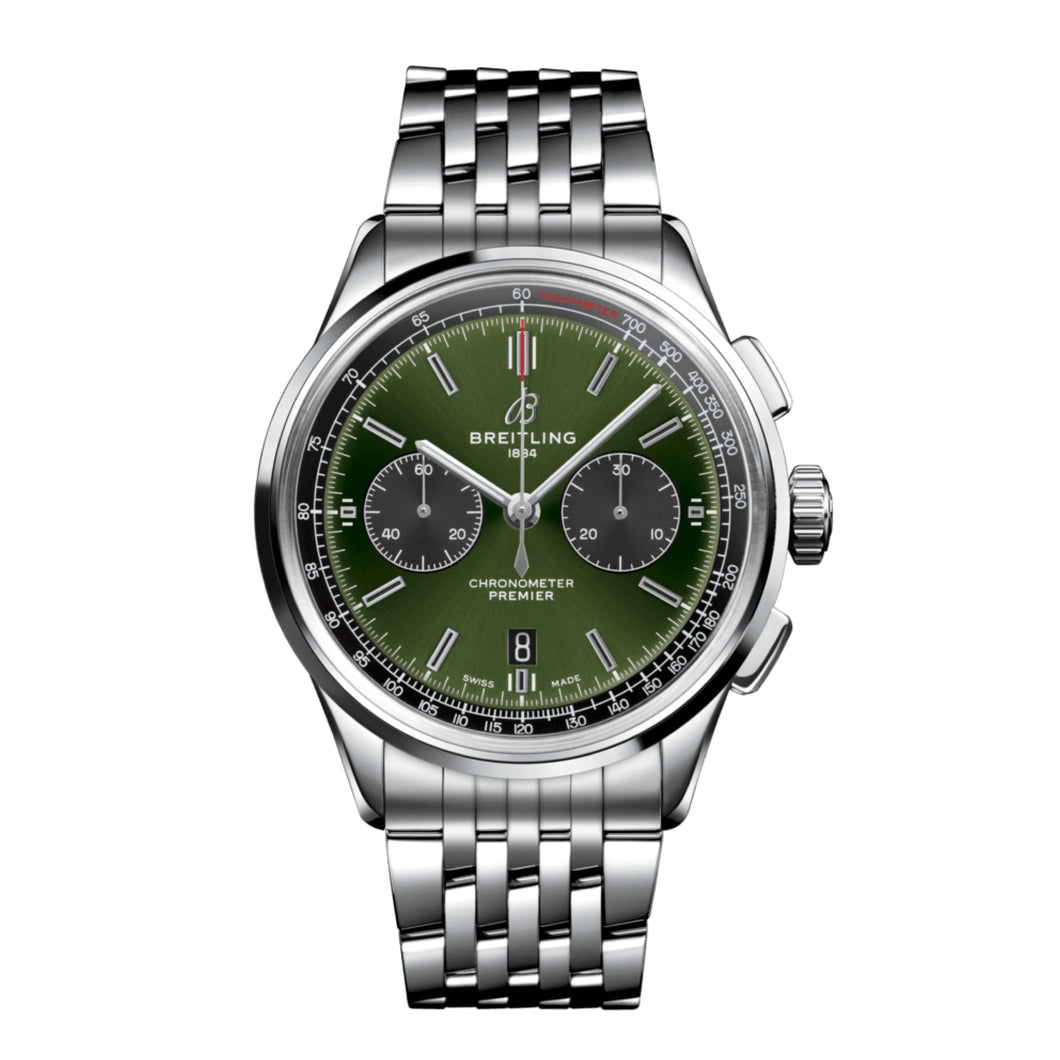Breitling Premier B01 Chronograph 42 Bentley British Racing Green Certified Pre-Owned